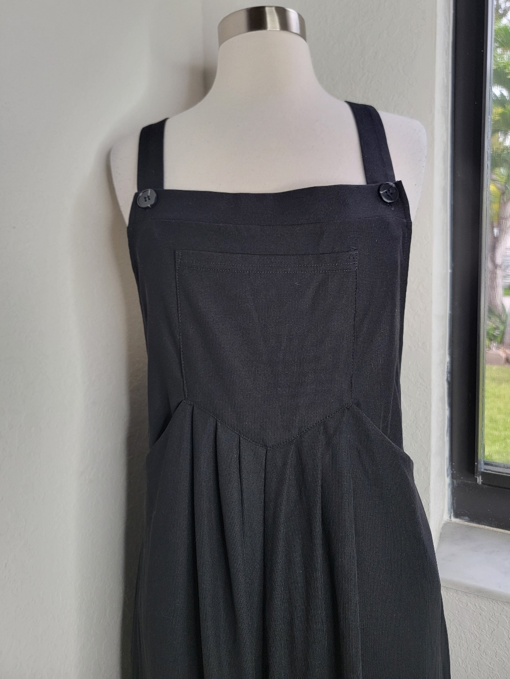 HALARA Pockets Waffle Casual Black Overalls M. - Picture 6 of 7